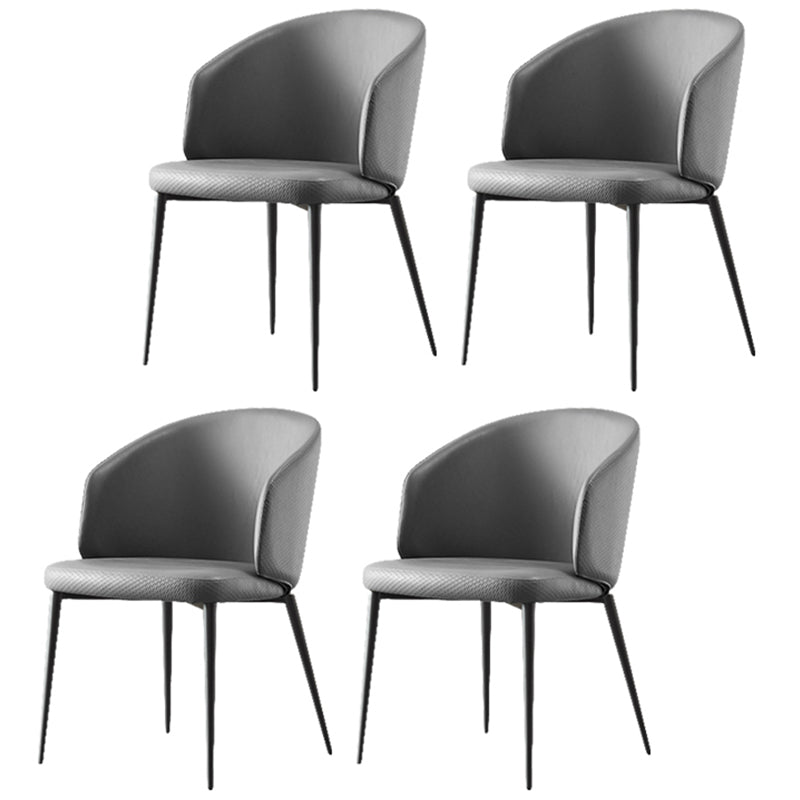 Modern Dining Chair with Metal Legs Upholstered Side Chair for Home