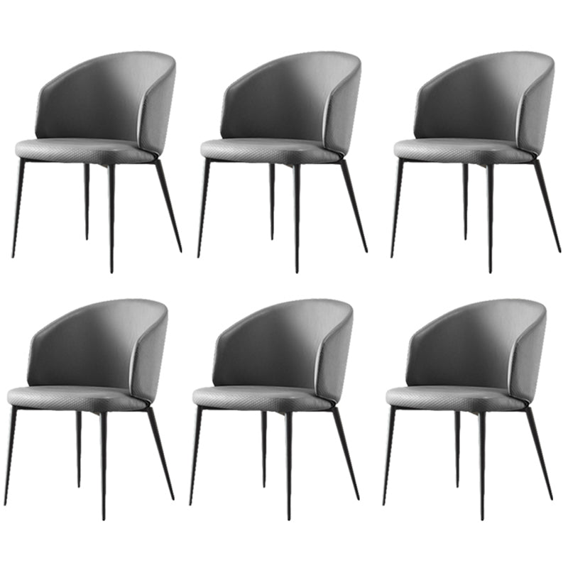 Modern Dining Chair with Metal Legs Upholstered Side Chair for Home