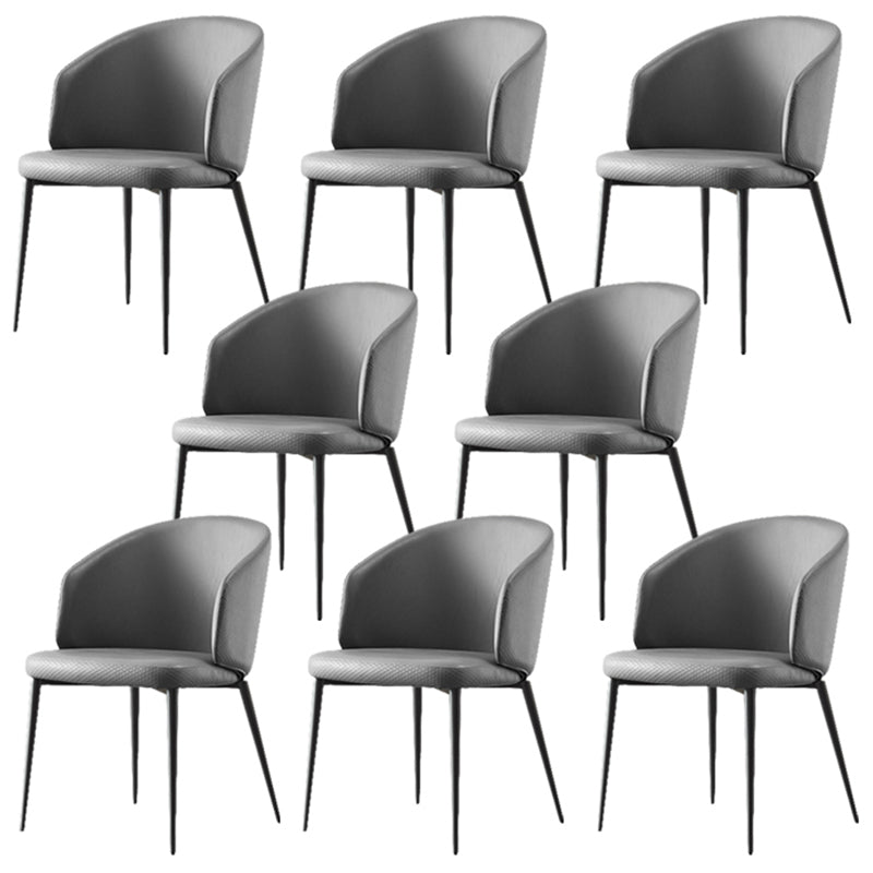 Modern Dining Chair with Metal Legs Upholstered Side Chair for Home