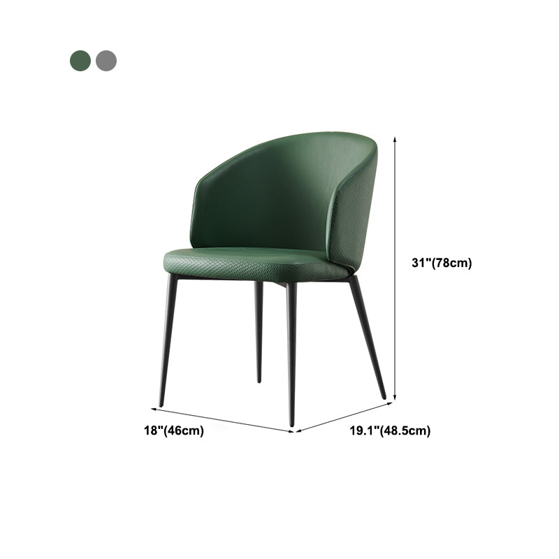 Modern Dining Chair with Metal Legs Upholstered Side Chair for Home