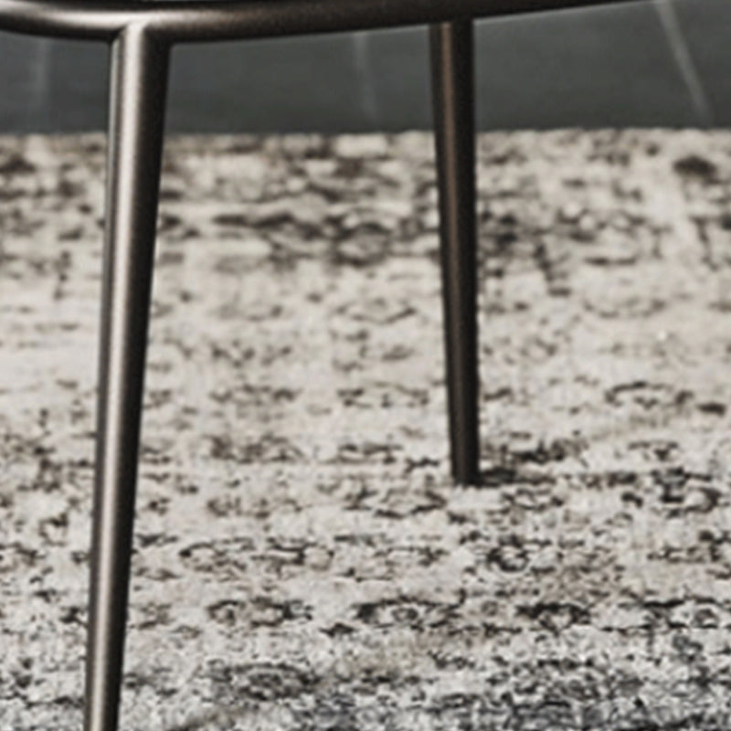 Modern Dining Chairs Armless Dining Chairs with Metal Legs for Kitchen