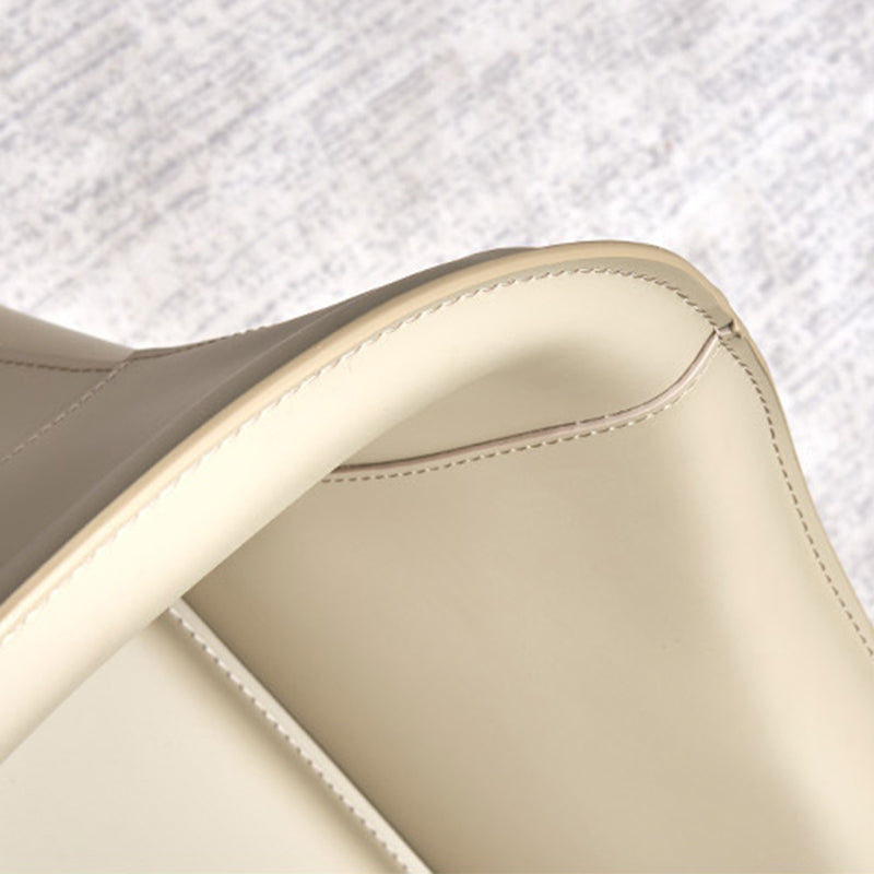 Contemporary Upholstered Arm Chair Solid Back Dining Chair for Dining Room