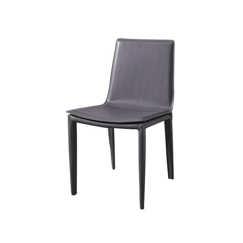 Modern Dining Chairs Armless Dining Chair with Metal Legs for Kitchen