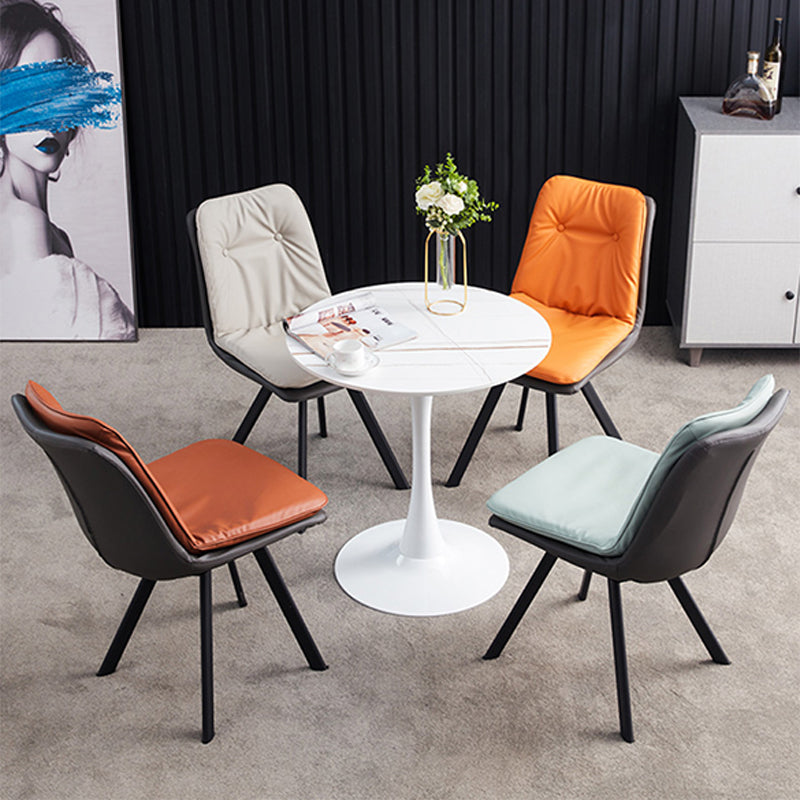 Industrial Upholstered Dining Side Chair Parsons Side Dining Chairs