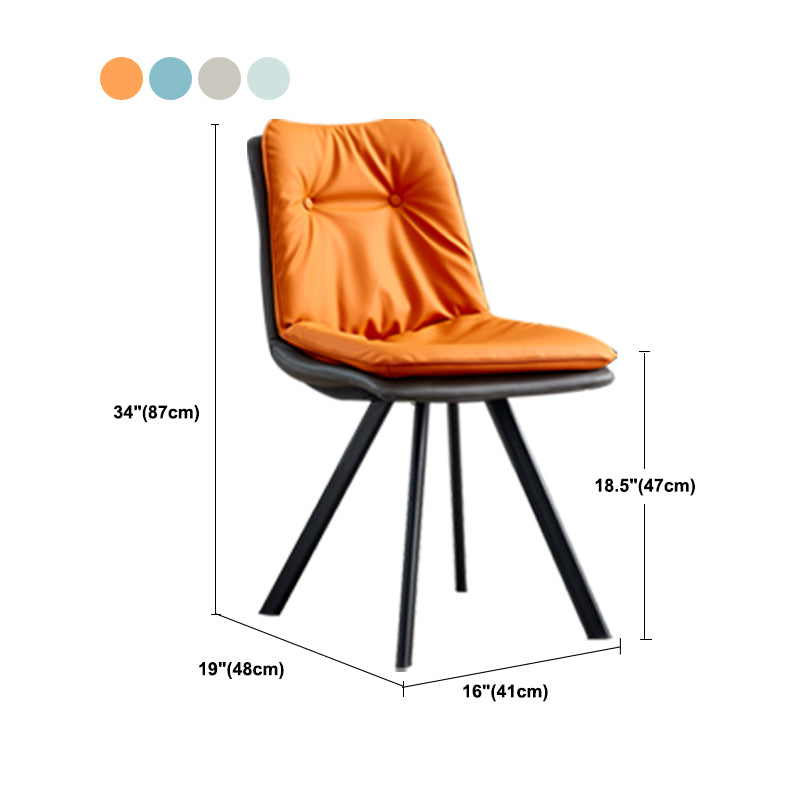 Industrial Upholstered Dining Side Chair Parsons Side Dining Chairs