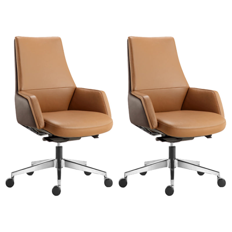 Contemporary Faux Leather Ergonomic Chair High Back Conference Chair