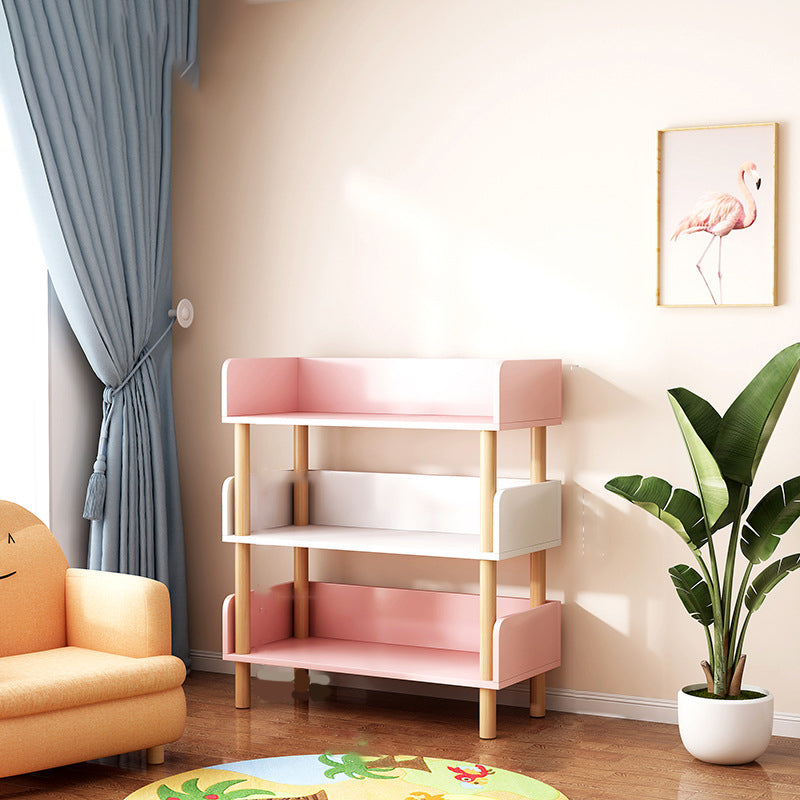 Contemporary Engineered Wood Book Shelf Vertical Open Bookcase