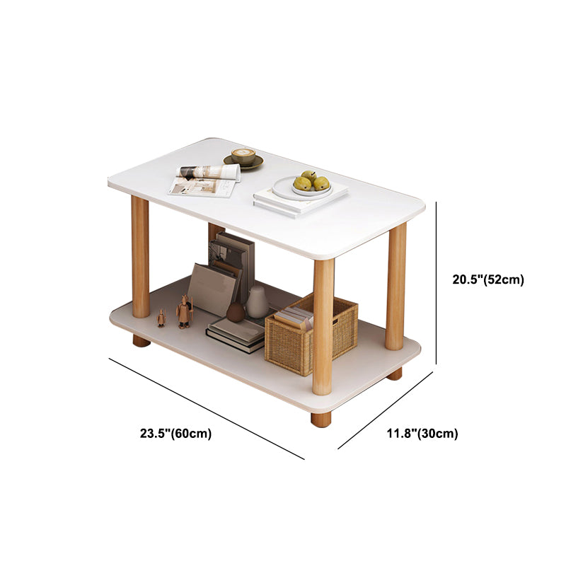 Contemporary Engineered Wood Book Shelf Vertical Open Bookcase