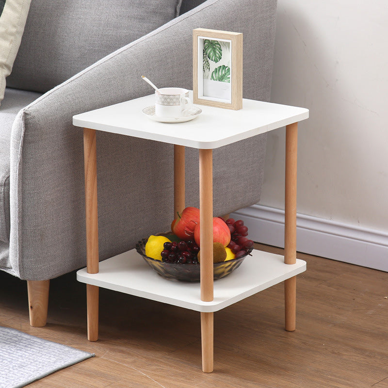 20.87" Tall Contemporary Style Side End Table Wooden 4 Legs Sofa Side Accent Table