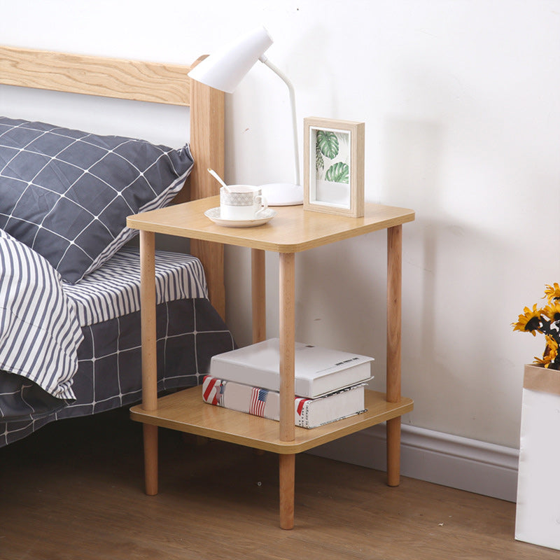 20.87" Tall Contemporary Style Side End Table Wooden 4 Legs Sofa Side Accent Table