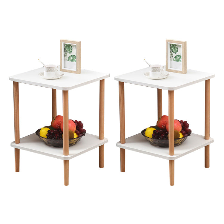 20.87" Tall Contemporary Style Side End Table Wooden 4 Legs Sofa Side Accent Table