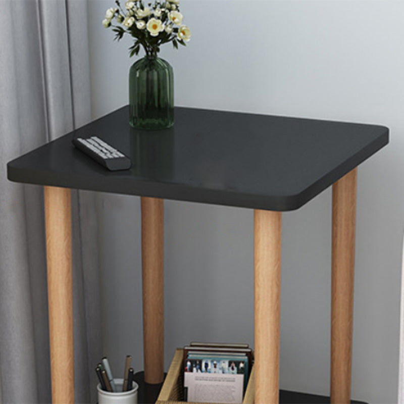 Contemporary Style Side End Table Solid Wood Sofa Side Accent Table