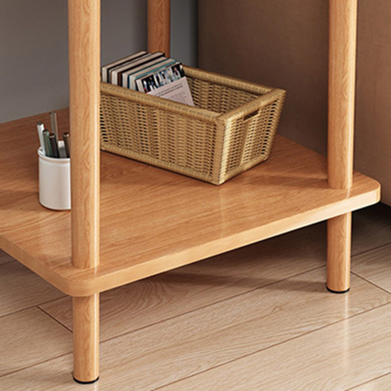 Contemporary Style Side End Table Solid Wood Sofa Side Accent Table