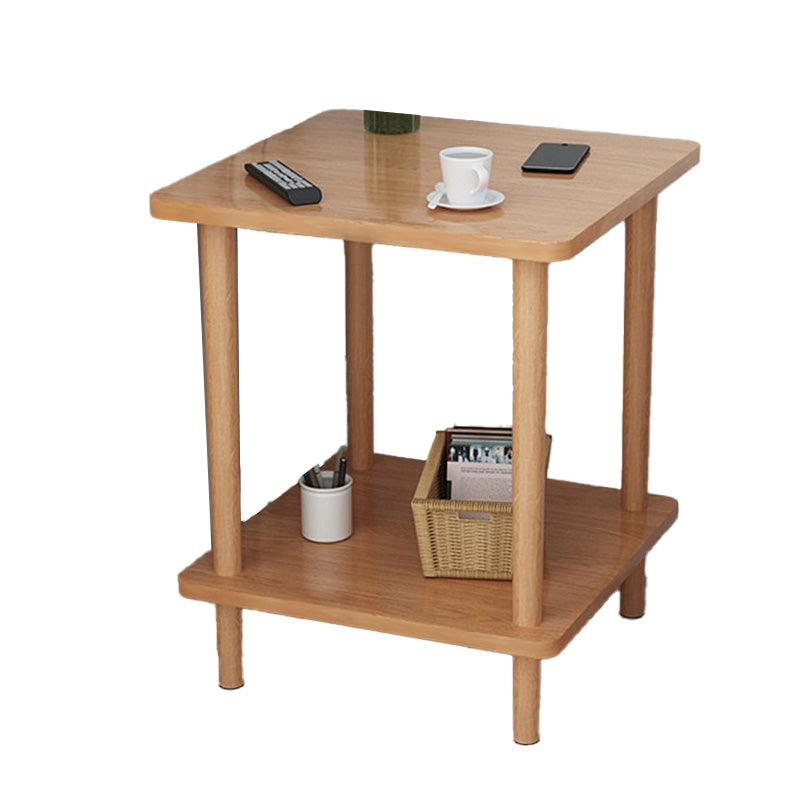 Contemporary Style Side End Table Solid Wood Sofa Side Accent Table