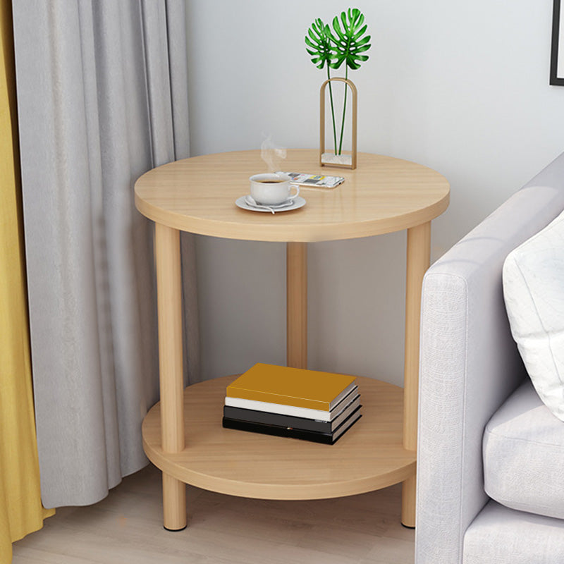 Contemporary Style Side End Table Solid Wood Sofa Side Accent Table
