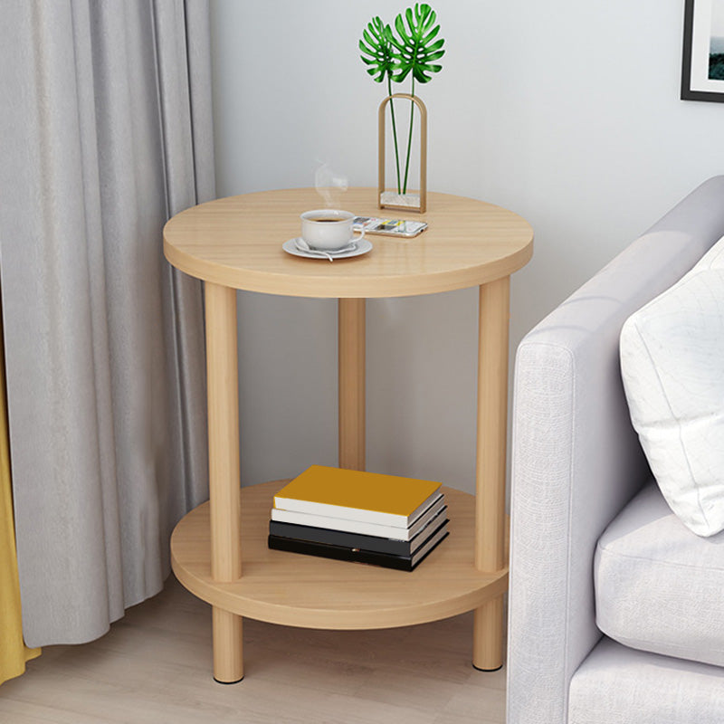 Contemporary Style Side End Table Solid Wood Sofa Side Accent Table