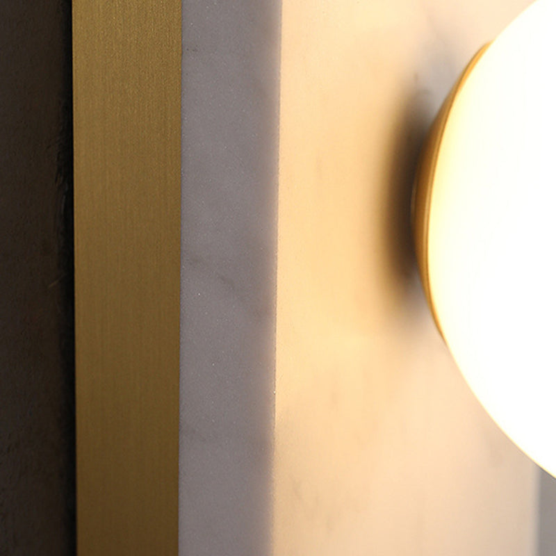Stone Sphere Wall Sconce Lighting Modern Style 1 Light Wall Lamps