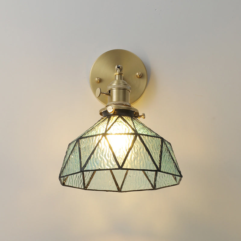 Geometric Wall Sconce Lighting Industrial Style Glass 1 Light Wall Mounted Light