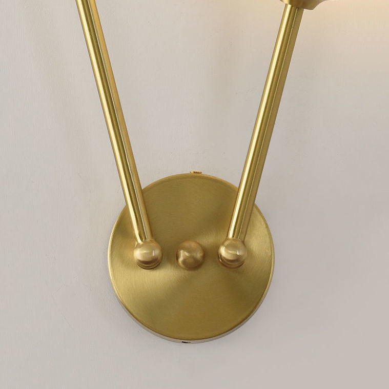 Glass Ball Shade Vanity Lighting Minimalist Wall Light Sconce for Bathroom