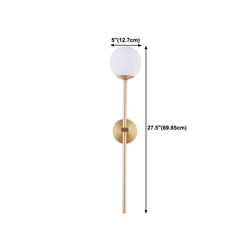 Creative Vanity Lighting Simple Glass Wall Light Sconce for Washroom