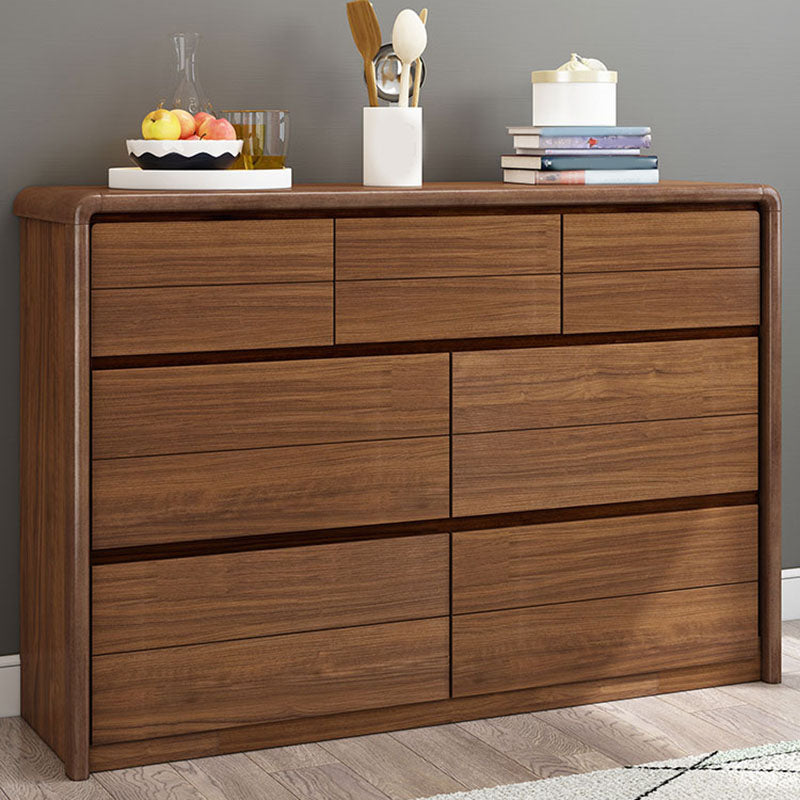 Bedroom Dresser Modern Solid Wood Storage Chest with Drawers