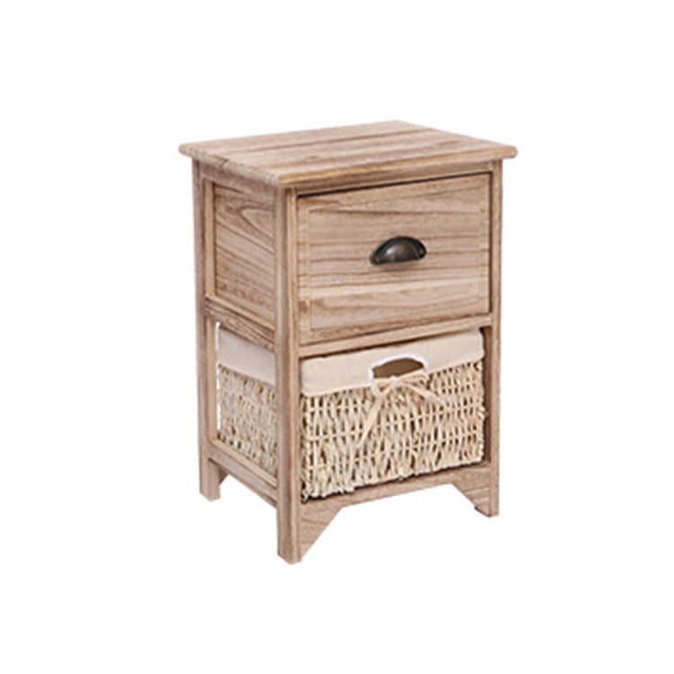 Contemporary Accent Chest with Drawers and Baskets in Natural