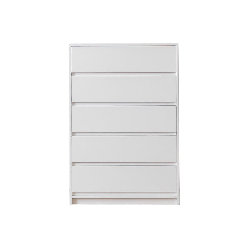 Mid-Century Modern Chest with 5 Drawers in Pine Wood Accent Chest
