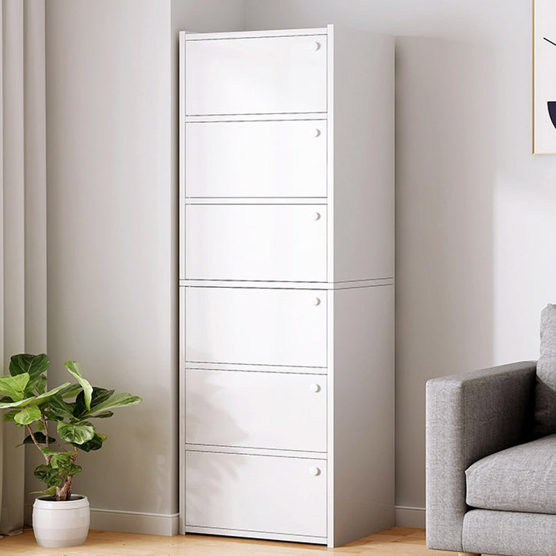 Contemporary Accent Cabinet with Doors Scratch Resistant Storage Cabinet