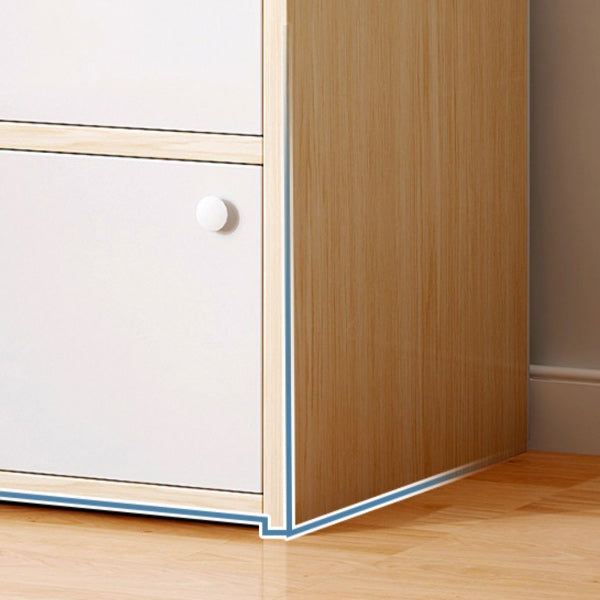 Contemporary Accent Cabinet with Doors Scratch Resistant Storage Cabinet