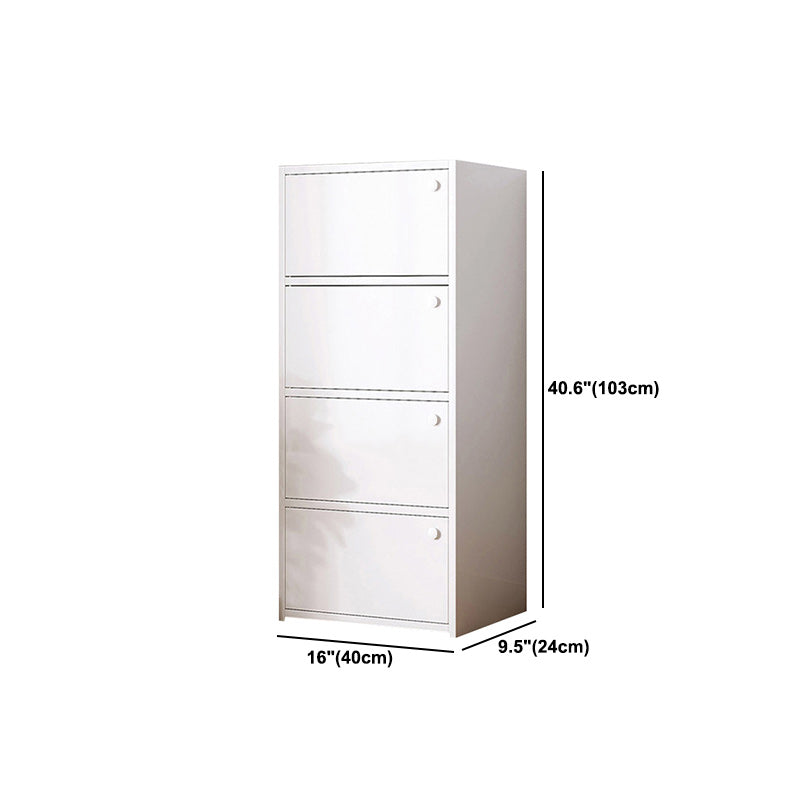 Contemporary Accent Cabinet with Doors Scratch Resistant Storage Cabinet