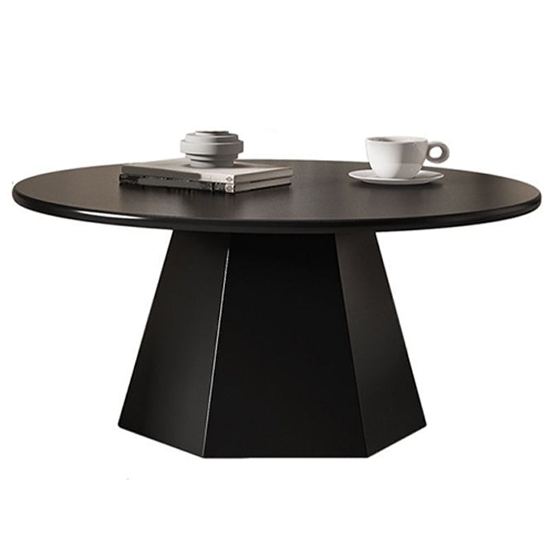 Mid-Century Modern Round Metal Coffee Table Set Pedestal Simple Cocktail Table