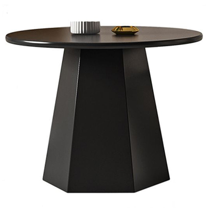 Mid-Century Modern Round Metal Coffee Table Set Pedestal Simple Cocktail Table
