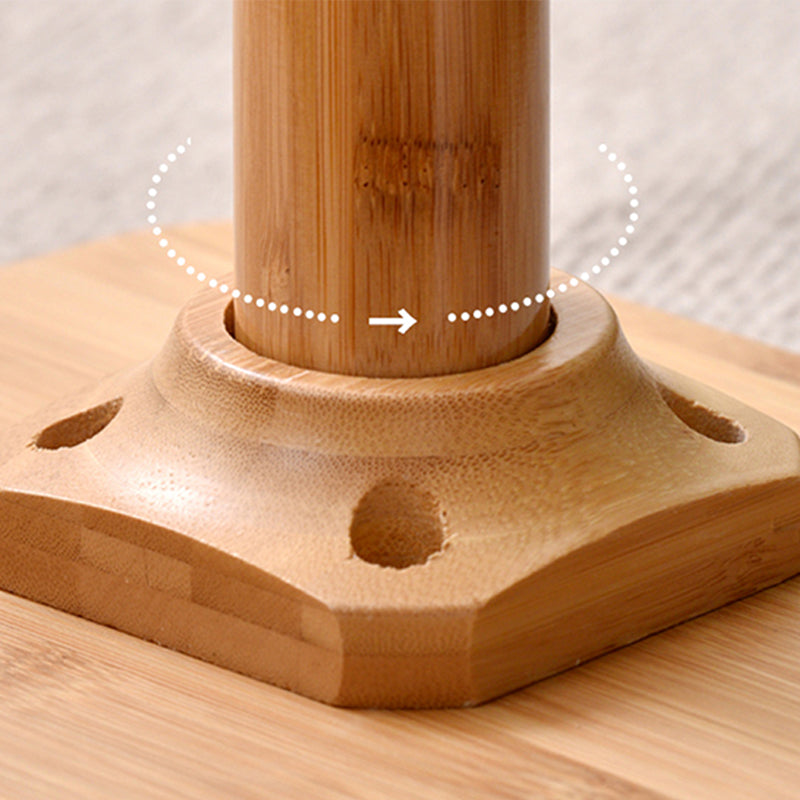 Nordic Simple 1 Single Coffee Table Rectangular Bamboo 4 Legs Cocktail Table