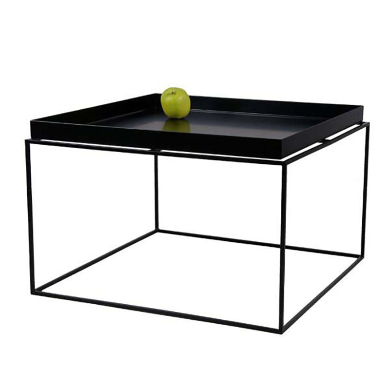 Square Iron Coffee Table Modernism Simple Frame Cocktail Table