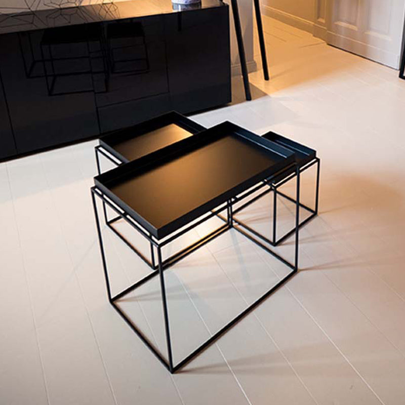 Square Iron Coffee Table Modernism Simple Frame Cocktail Table
