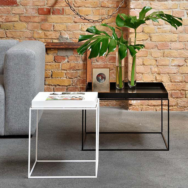 Square Iron Coffee Table Modernism Simple Frame Cocktail Table