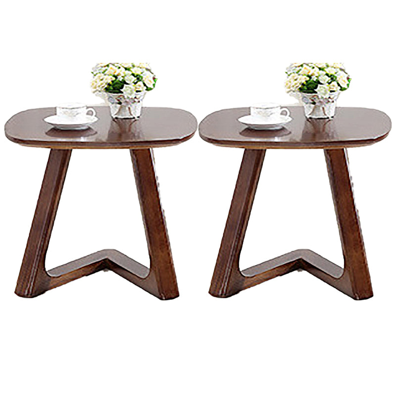 19.69 inch Wide Scandinavian Sofa Side Accent Table Solid Wood Side End Table