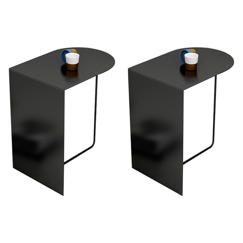 19.69" Tall Mid-century Side End Table Metal Abstract Sofa Side Accent Table
