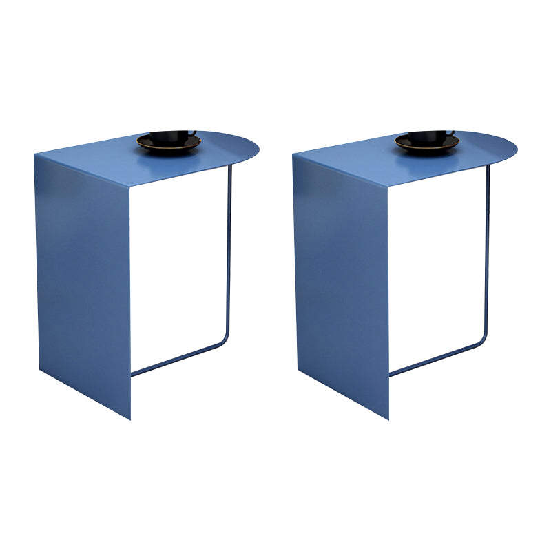 19.69" Tall Mid-century Side End Table Metal Abstract Sofa Side Accent Table