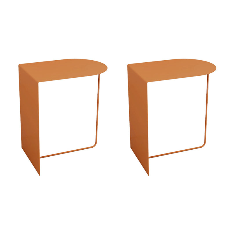 19.69" Tall Mid-century Side End Table Metal Abstract Sofa Side Accent Table