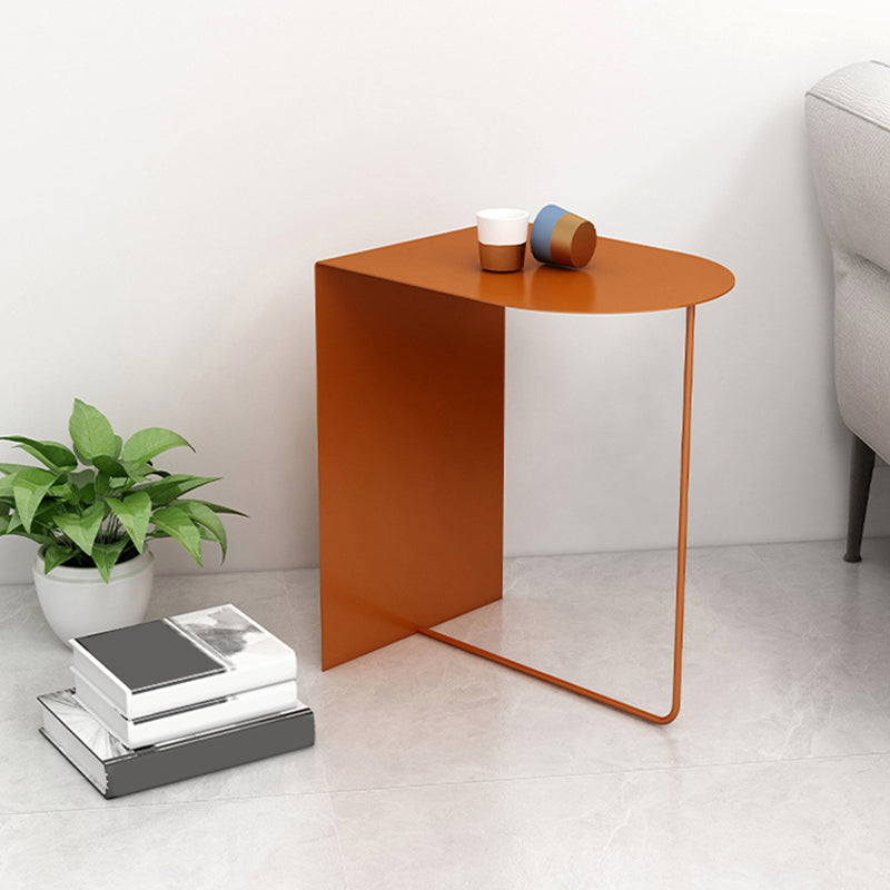 19.69" Tall Mid-century Side End Table Metal Abstract Sofa Side Accent Table