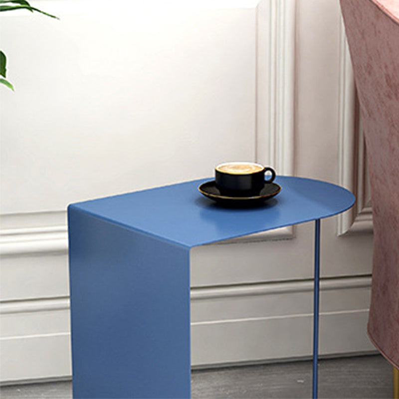 19.69" Tall Mid-century Side End Table Metal Abstract Sofa Side Accent Table