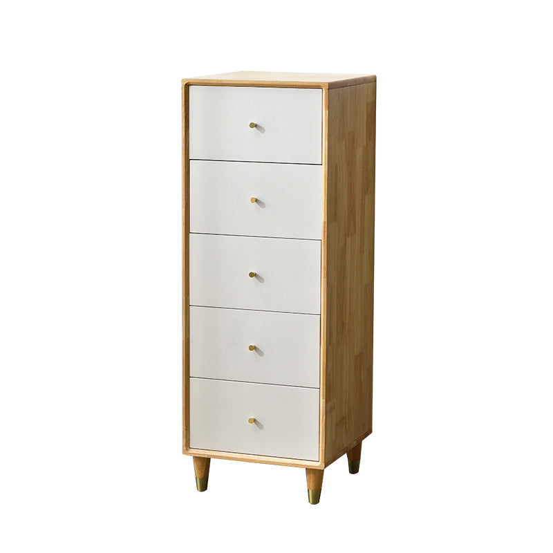 Modern Wood Cabinet Straight Legs Knobs Side Cabinet with Drawer