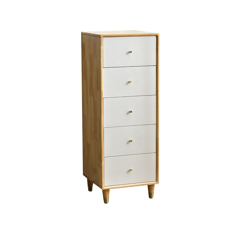 Modern Wood Cabinet Straight Legs Knobs Side Cabinet with Drawer