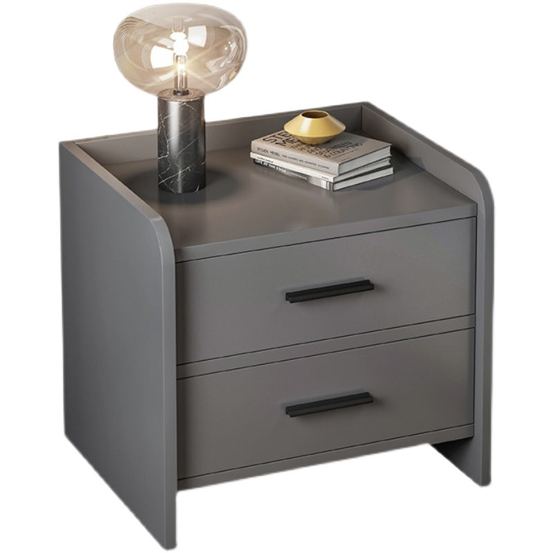 Wooden Bedside Cabinet Modern Minimalist Bedside Table with Drawers