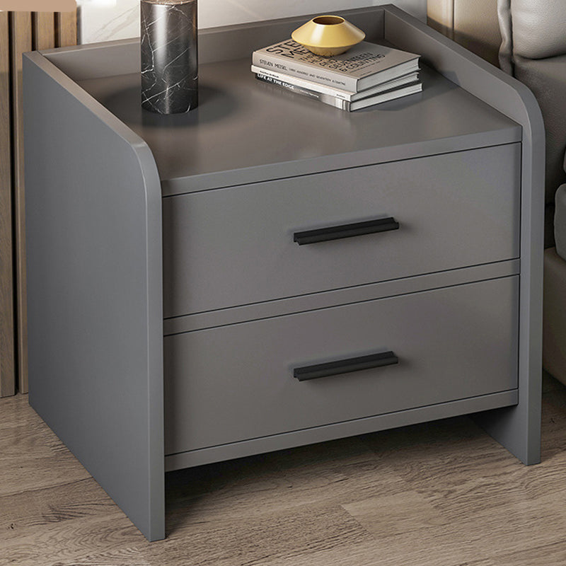 Wooden Bedside Cabinet Modern Minimalist Bedside Table with Drawers