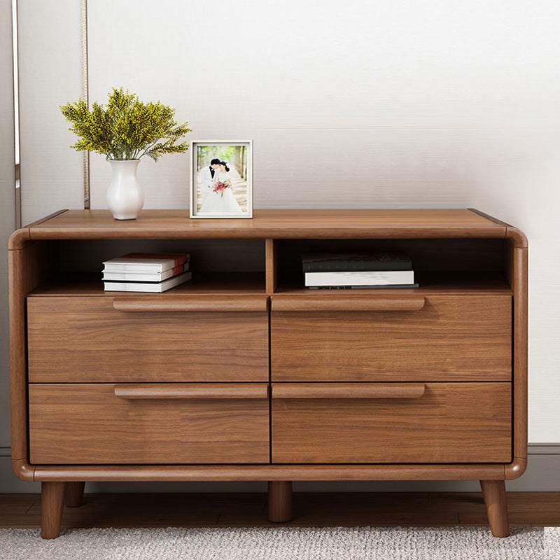 Contemporary Horizontal Chest Bedroom Storage Chest with Drawers