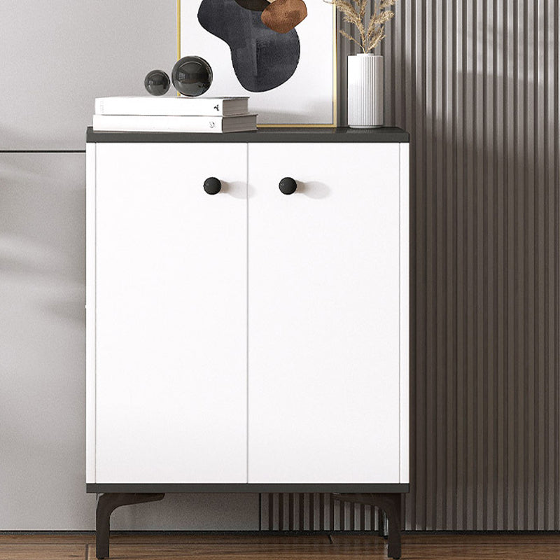 Modern White Storage Chest Dresser Wood Combo Dresser with Drawers and Doors