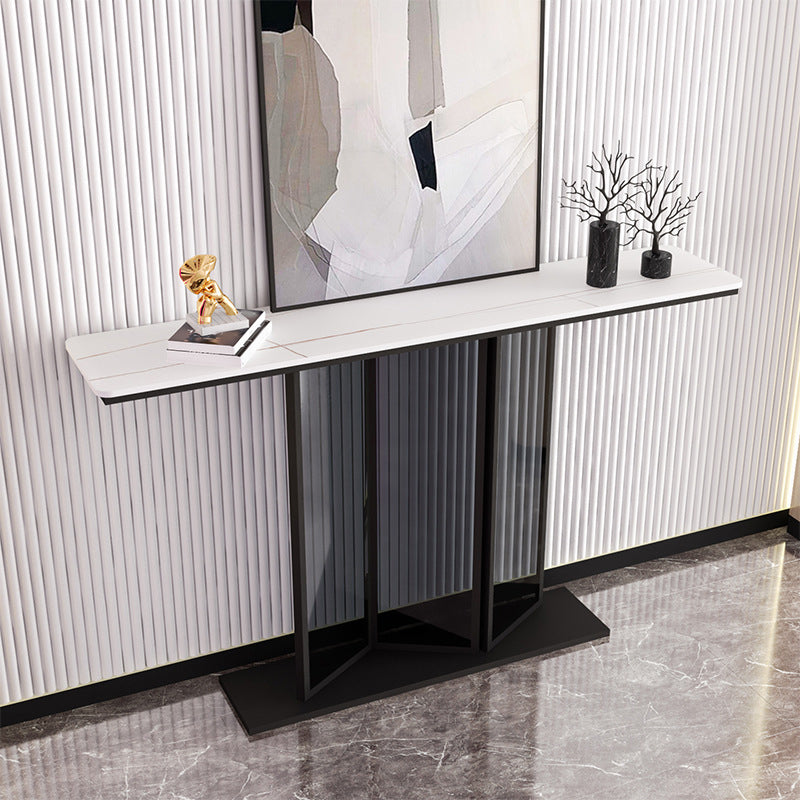 Contemporary Slate Console Table 11.8" W Scratch Resistant Console