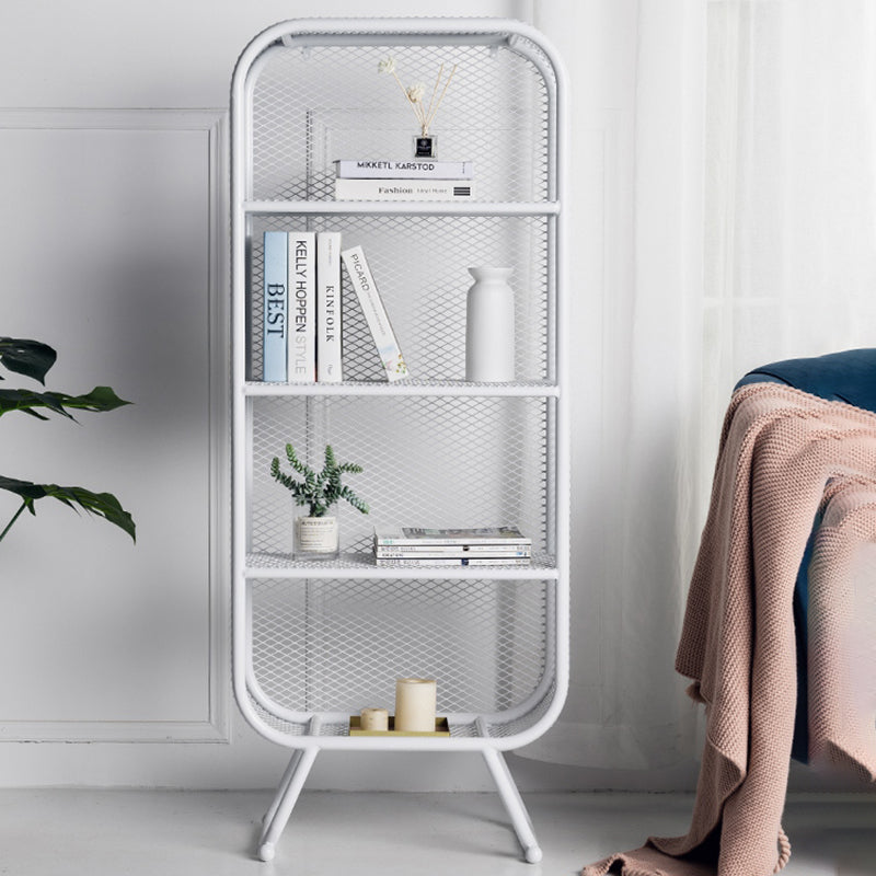 Shelves Included Bookcase Vertical Metal Bookshelf Closed Back